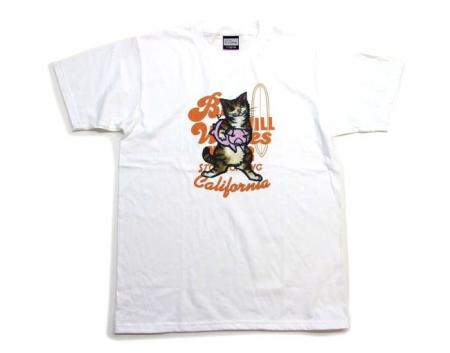 tシャツ アグー豚と猫柄Tシャツ　猫半袖Tシャツ　 男女兼用半t 猫
