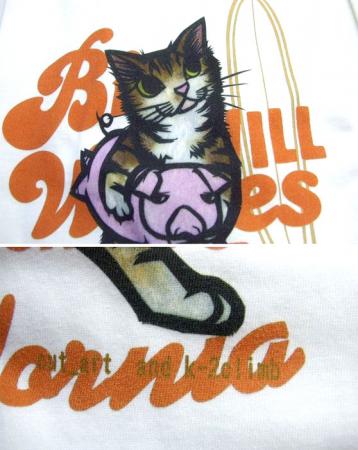 tシャツ アグー豚と猫柄Tシャツ 猫半袖Tシャツ 男女兼用半t 猫