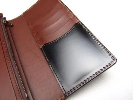 コードバン高級馬革長財布 /KC,s ケイシーズ/men'sウォレット★送料無料