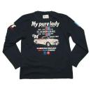 カミナリ　ロンT My Pure Lady Part II 長袖Tシャツ　雷 メンズ　KMLT-73