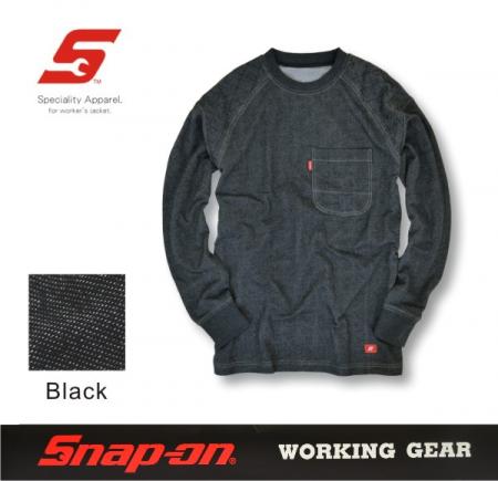 Snap-on/スナップオン -WORKING GEAR- ロゴ刺繍ロングTシャツ ◎ワーク系ロンT
