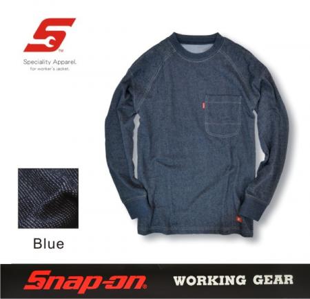 Snap-on/スナップオン -WORKING GEAR- ロゴ刺繍ロングTシャツ ◎ワーク系ロンT