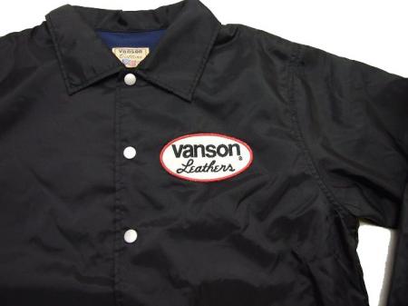 VANSON【バンソン】ナイロンコーチジャケット 「ONE STAR」裏起毛 885v303