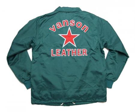 VANSON【バンソン】ナイロンコーチジャケット 「ONE STAR」裏起毛 885v303