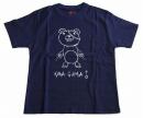 【k-2オリジナル】倉敷生まれの-くら熊T　 藍染Tシャツ