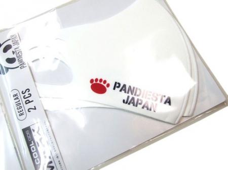 PANDIESTA 接触冷感ファッションマスク 白2枚入り 新品 熊猫謹製 520571 洗えるマス