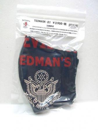 テッドマン マスク　Tシャツを使用したマスク 新品 2　 TEDMAN 洗える