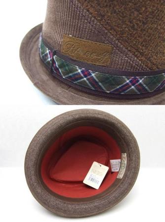 REY HAT 配色の美しいパッチワークハット-grace-【グレース】 ブラウン