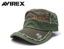 AVIREX/アヴィレック/ダメージ　ワークキャップ　カーキ　AV-2500 /フリーサイズCAP