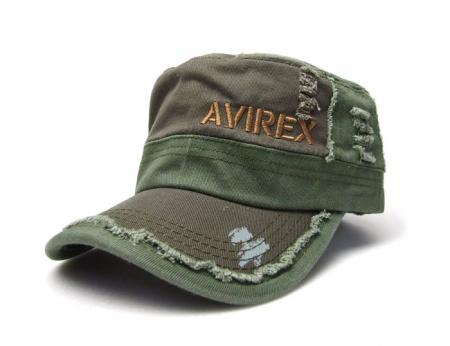 AVIREX/アヴィレック/ダメージ　ワークキャップ　カーキ　AV-2500 /フリーサイズCAP