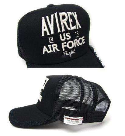 AVIREX/アヴィレックス　刺繍ロゴダメージCAP FLIGHTヴィンテージ加工/　AV2900