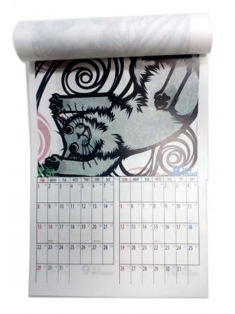 SALE 2018年 猫カレンダー/ cut_art 切り絵アート作家さとうみよ